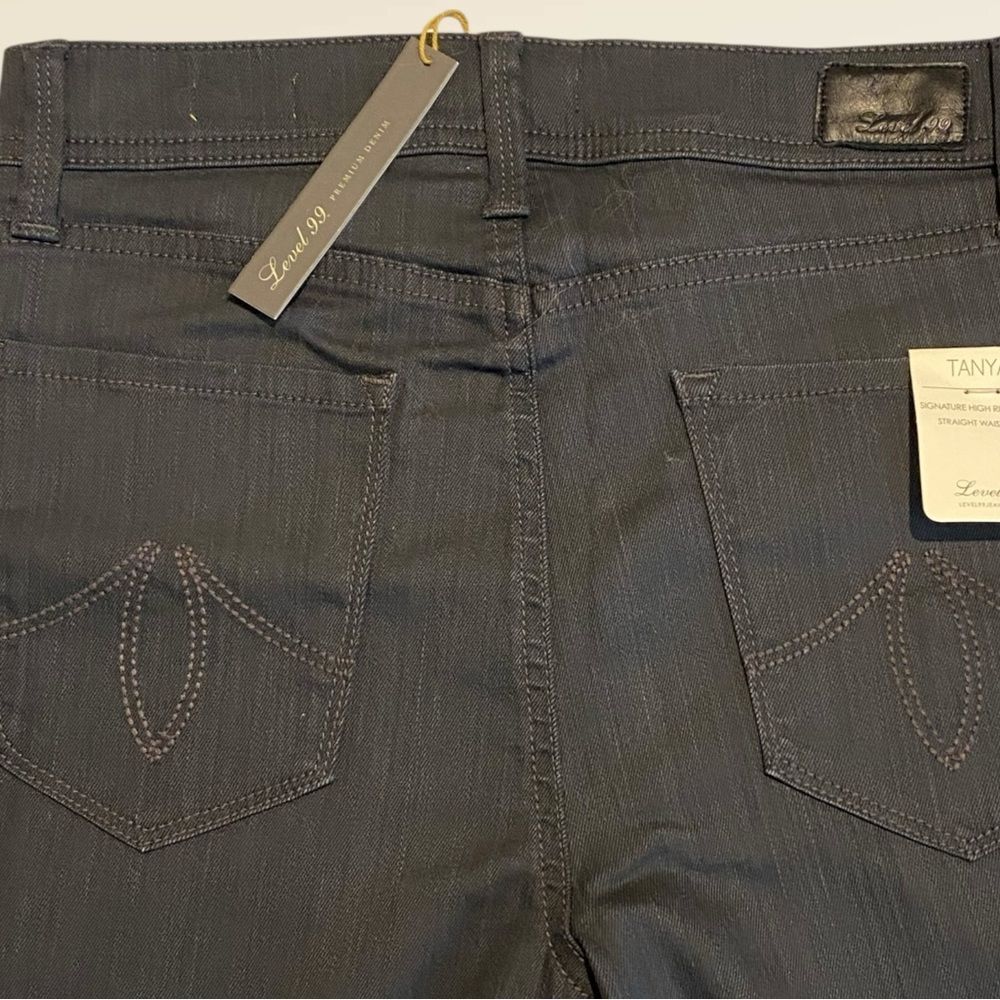Level 99 Tanya High Rise Skinny Jeans | dark grey stretch jeans NWT size 28 - Picture 11 of 12